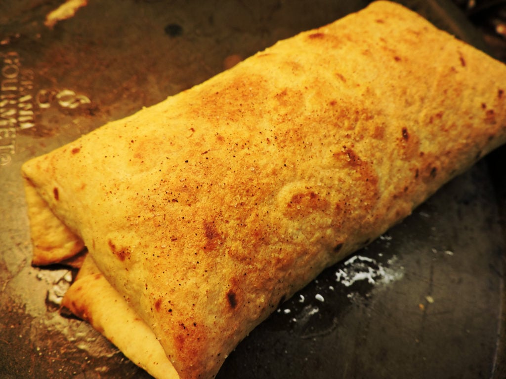 chicken avocado and bacon baked burrito