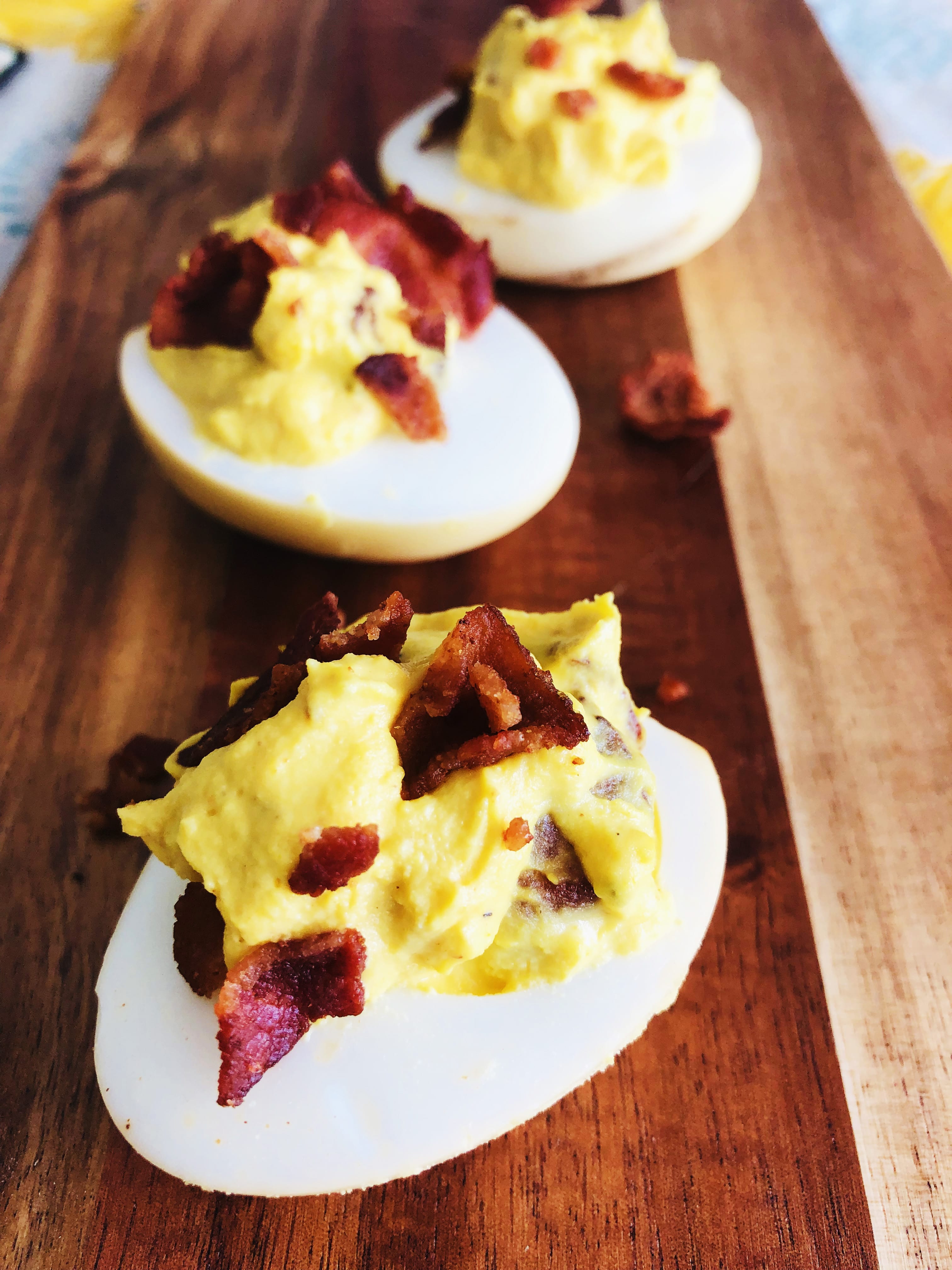 Smoked Deviled Eggs With Bacon Cooks Well With Others 0041