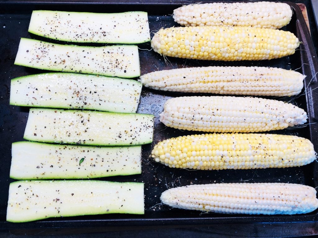 veggies before grilling