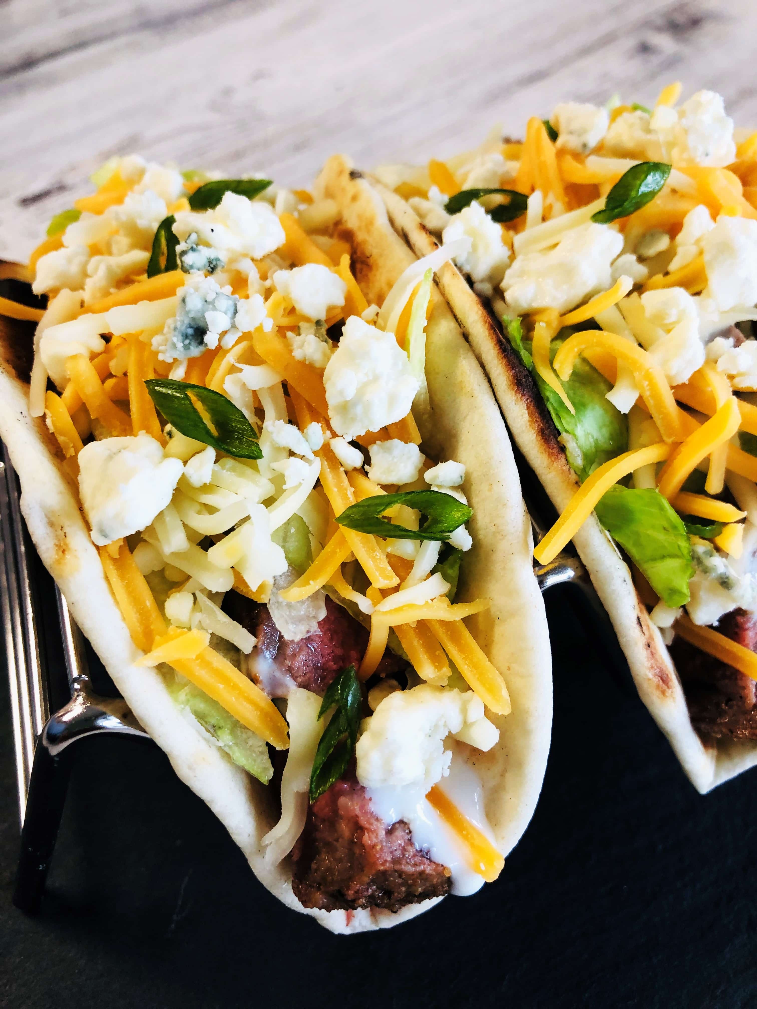 Black and Blue Steak Tacos Cooks Well With Others