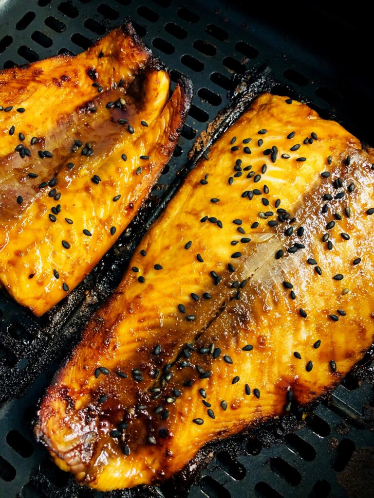 Air Fryer Honey Lime Salmon - Cooks Well With Others