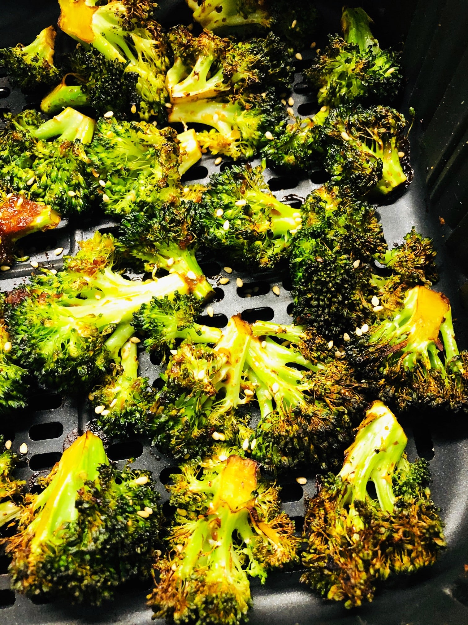 Air Fryer Ginger Garlic Broccoli - Cooks Well With Others