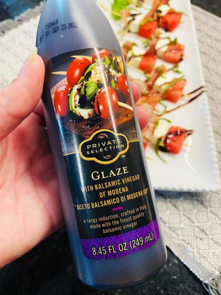 bottle of balsamic glaze
