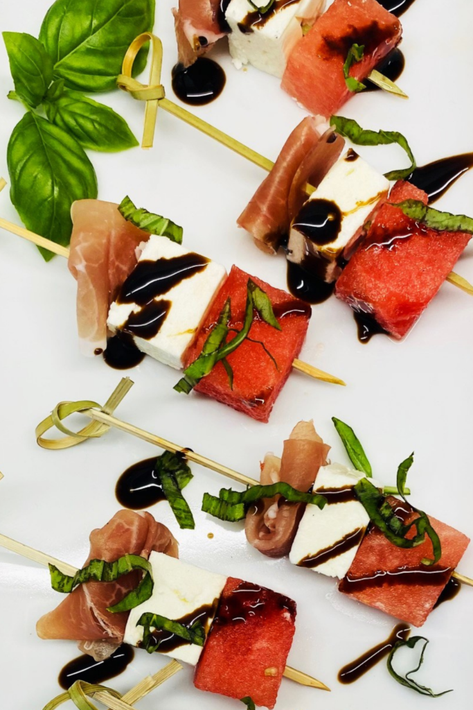 Watermelon Feta Prosciutto Bites