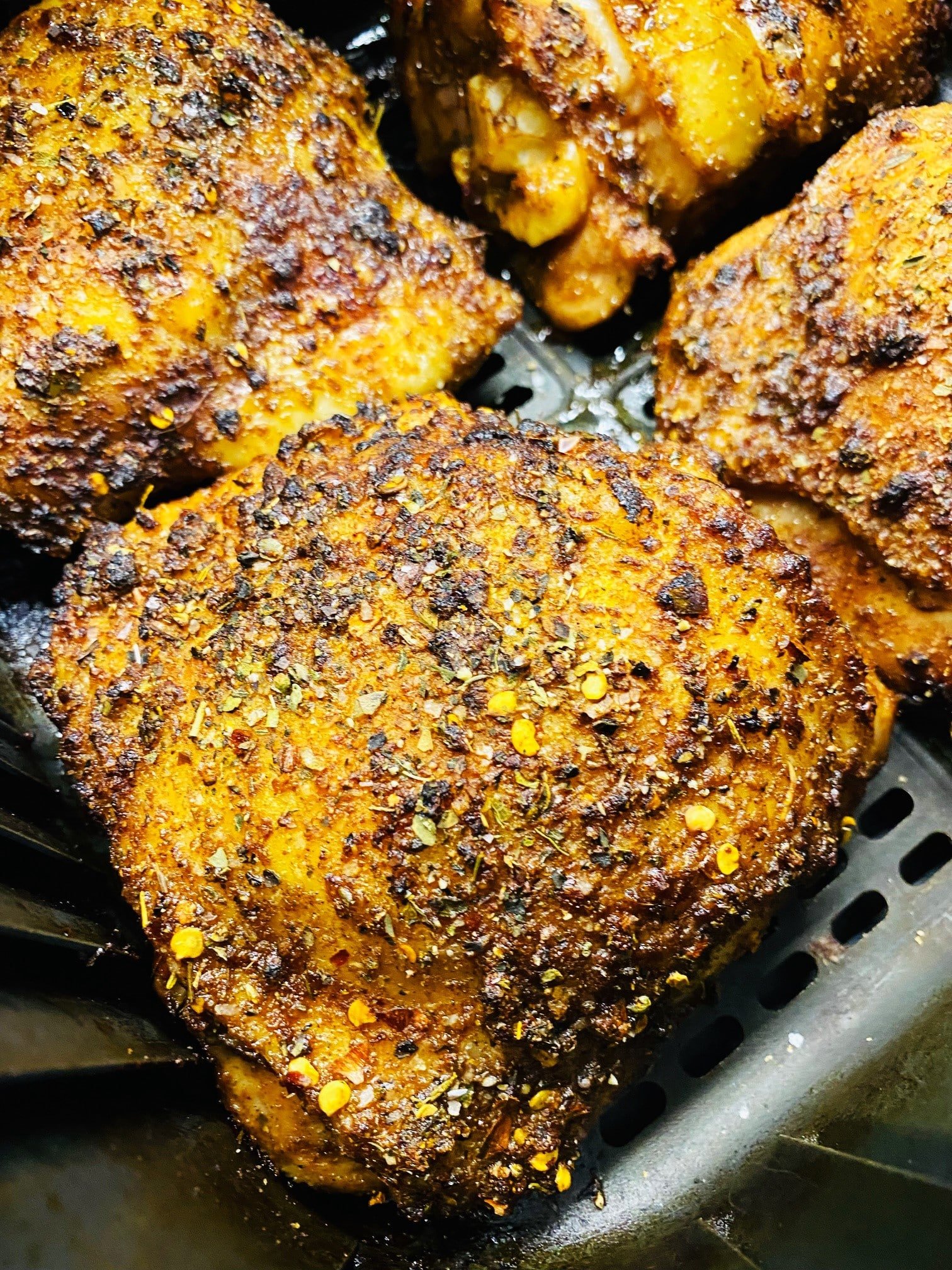 Air Fryer Caribbean Jerk Chicken Thighs Cooks Well With Others