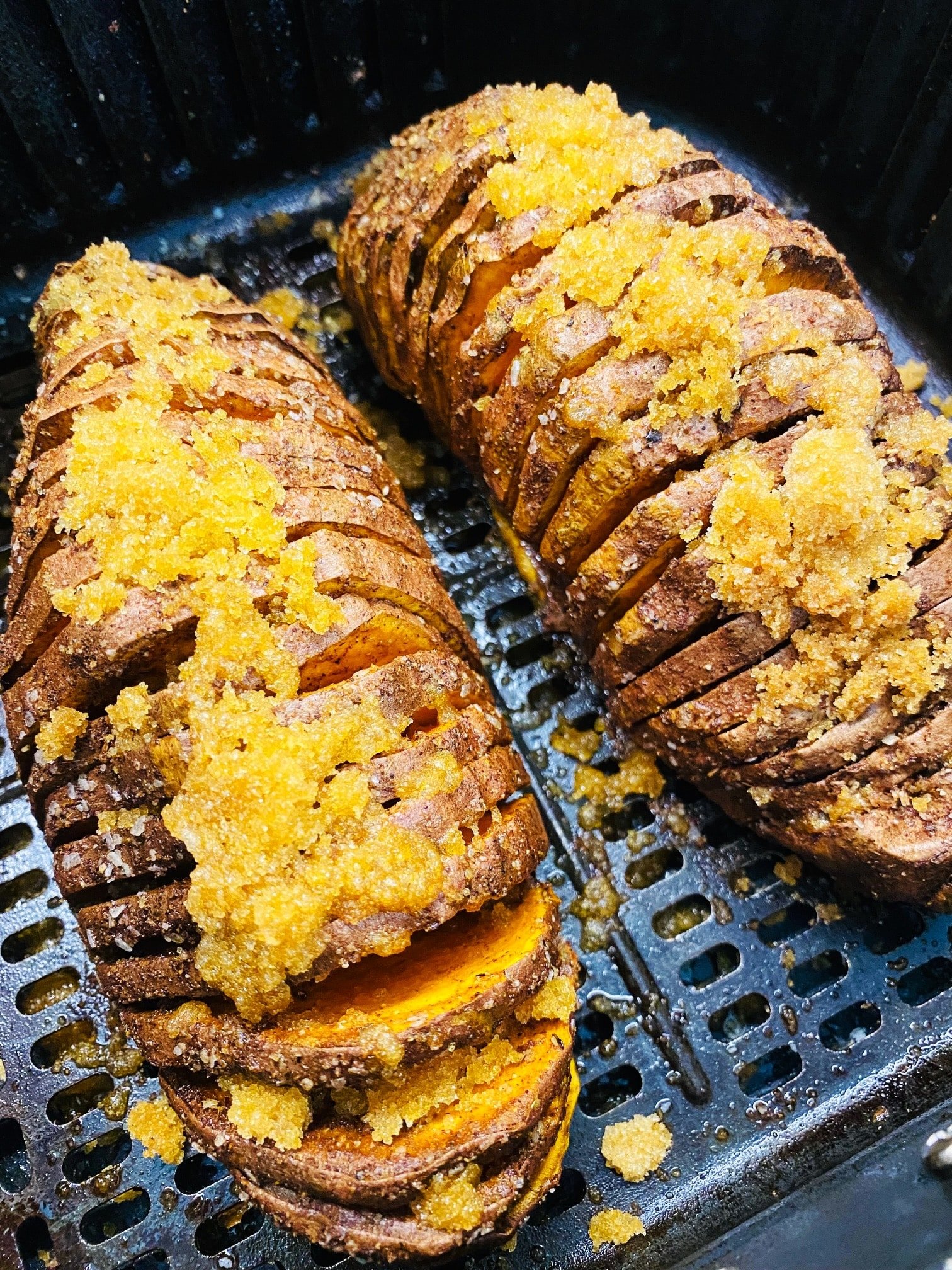 Air Fryer Hasselback Sweet Potatoes Cooks Well With Others