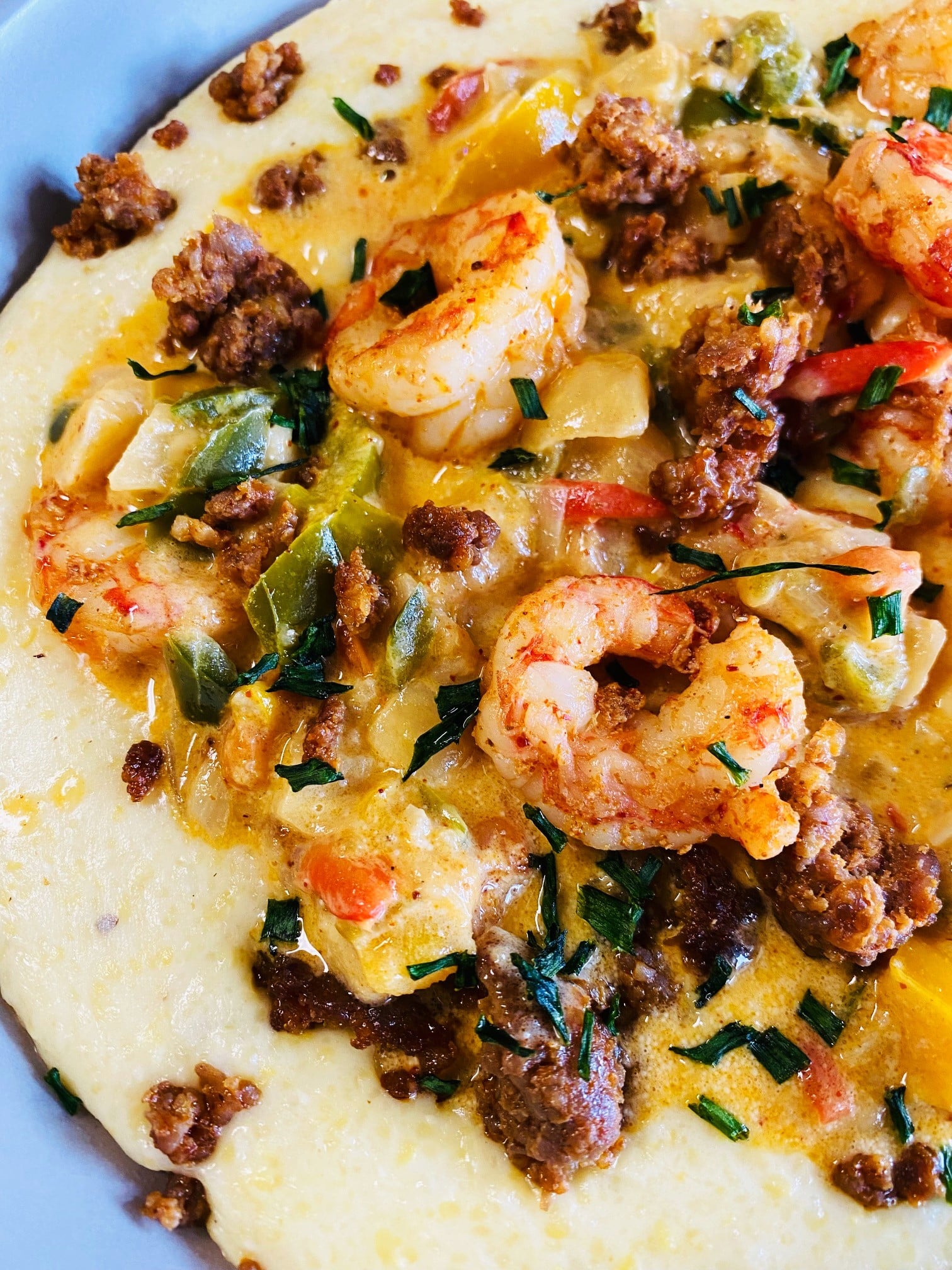 Chorizo Shrimp and Grits Cooks Well With Others