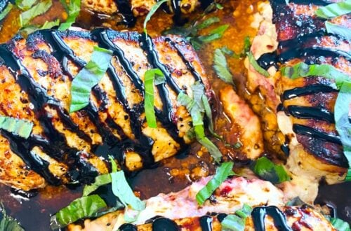 Cherry and Goat Cheese Stuffed Chicken