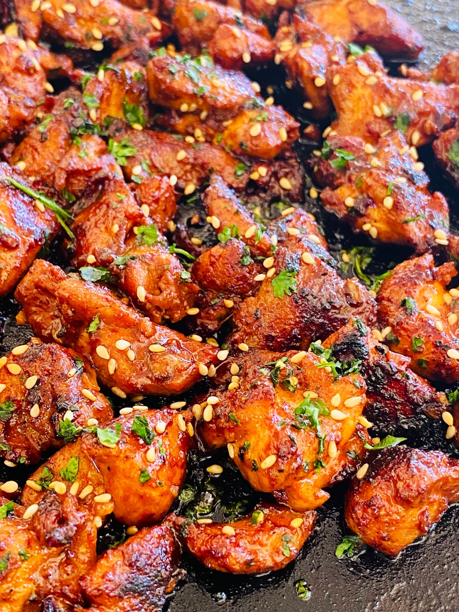 Blackstone Korean Chicken Bites - Cooks Well With Others