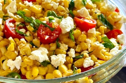 Feta Corn and Tomato Salad