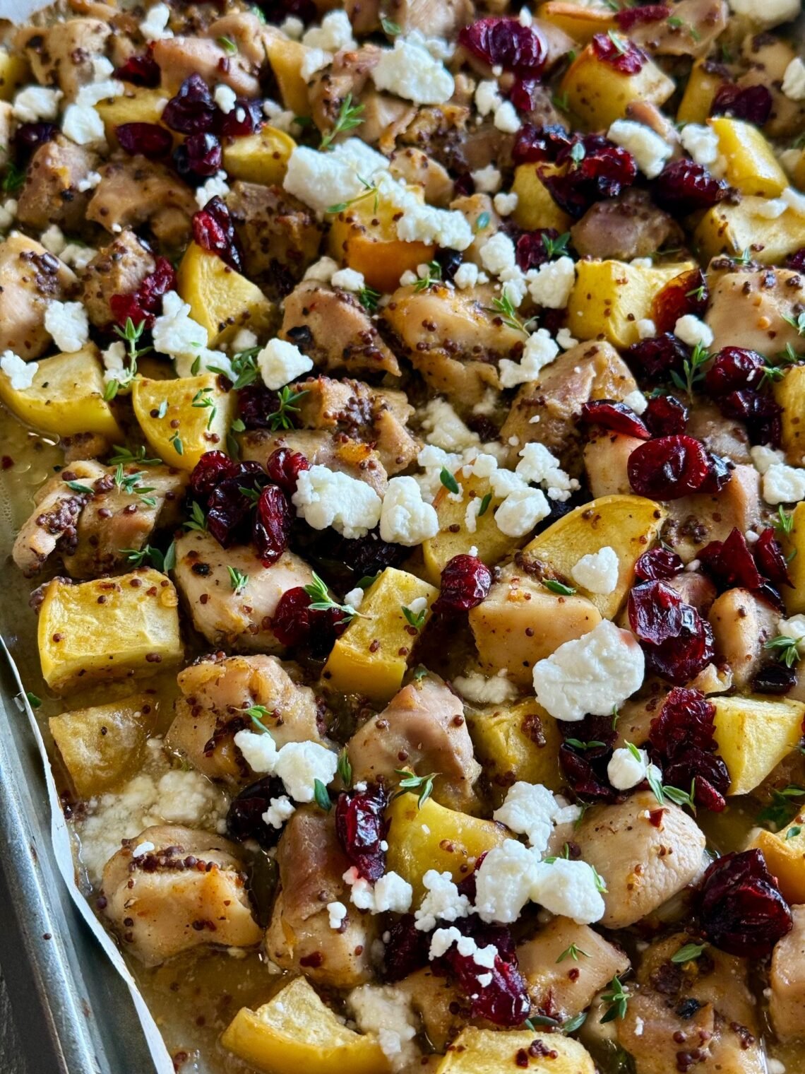 Maple Mustard Chicken and Apples