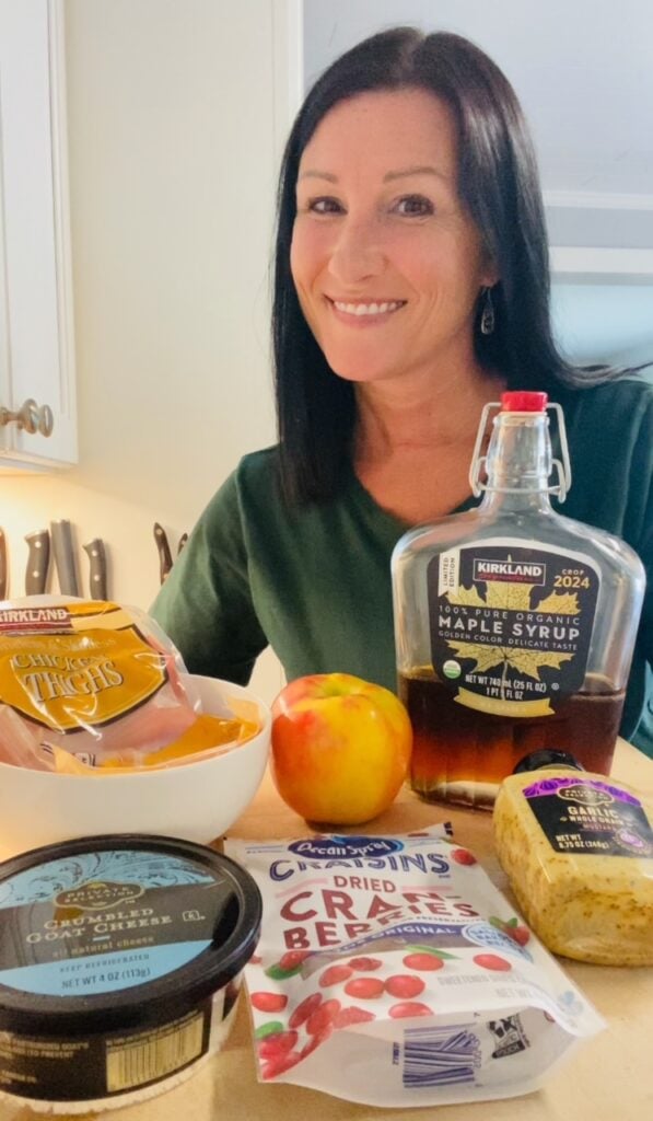 ingredients for Maple Mustard Chicken and Apples