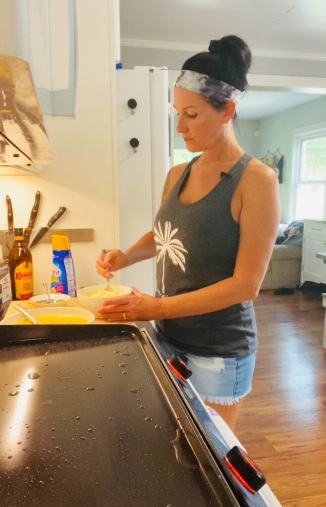 making the mascarpone mixture
