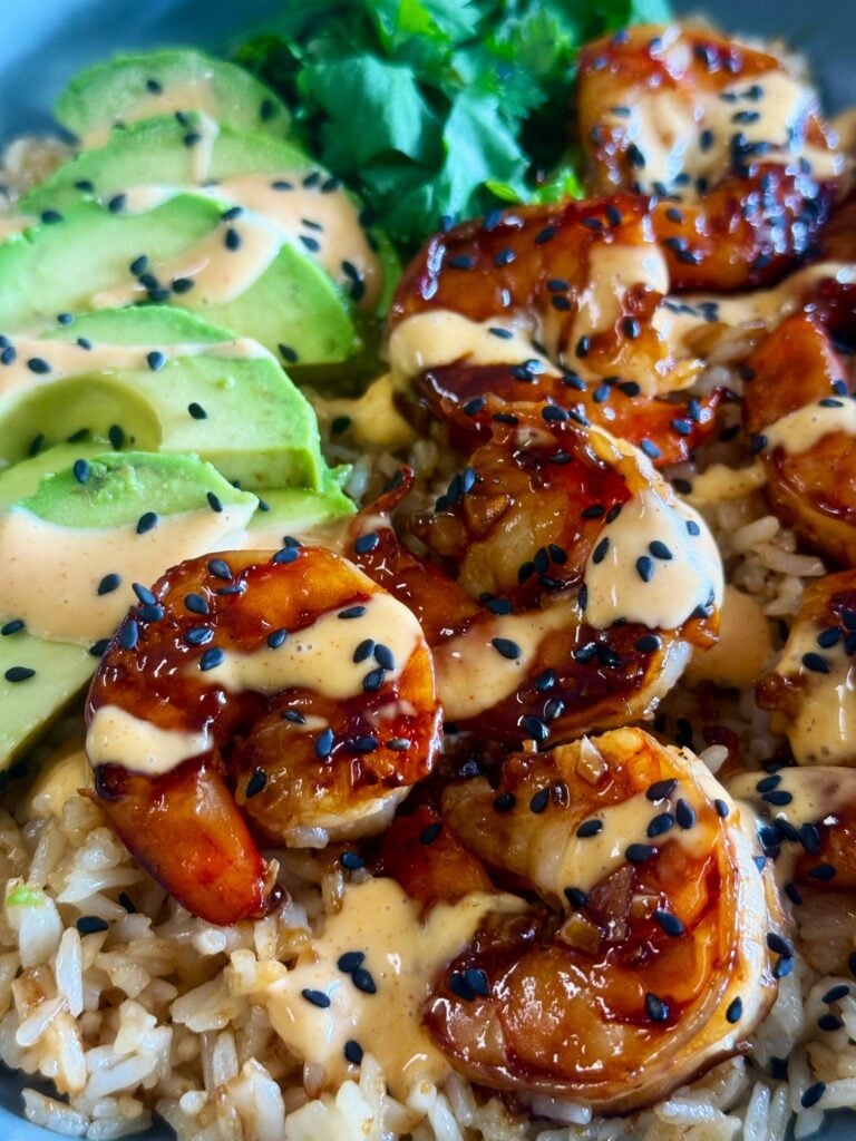 Teriyaki Shrimp Rice Bowls