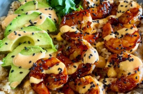 Teriyaki Shrimp Rice Bowls