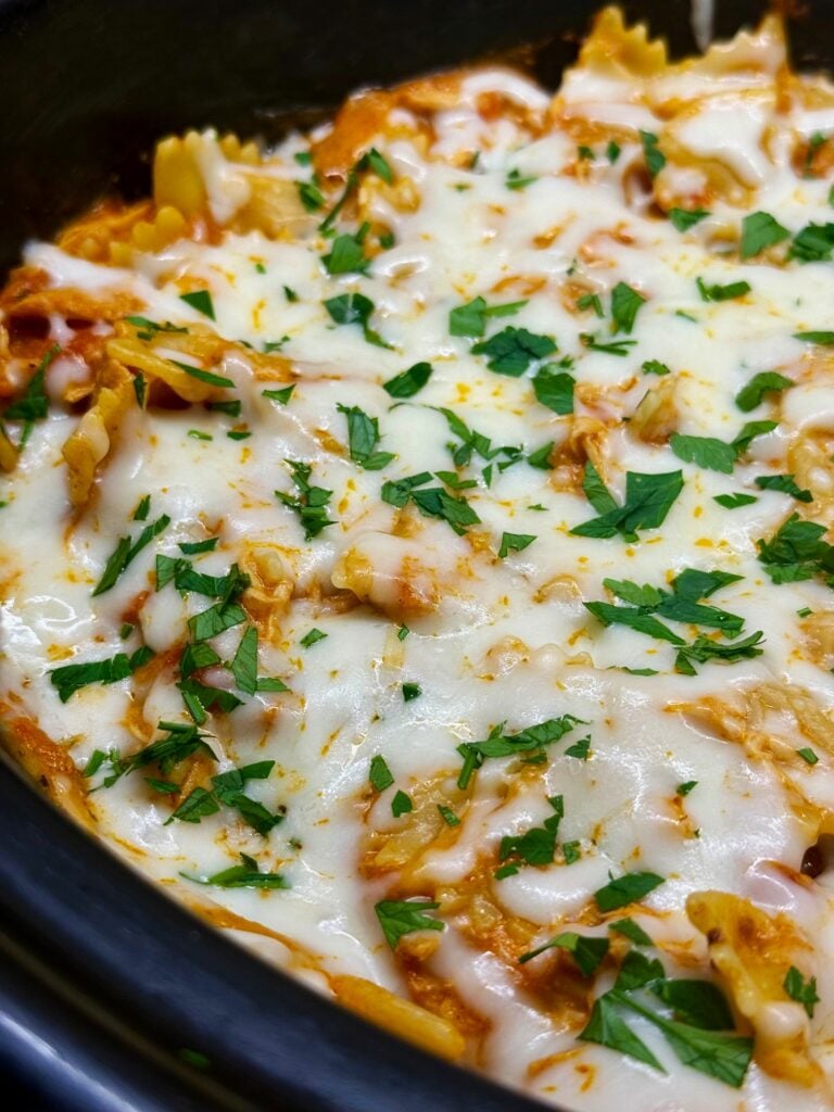 Crock Pot Creamy Tomato Chicken Pasta