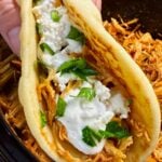 Crock Pot Harissa Chicken Wraps