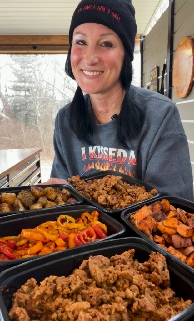 Sweet Potato Turkey Taco Salads