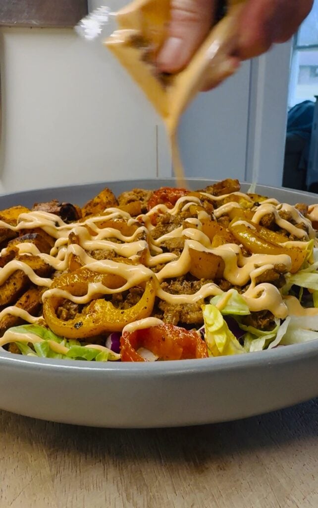 Sweet Potato Turkey Taco Salads