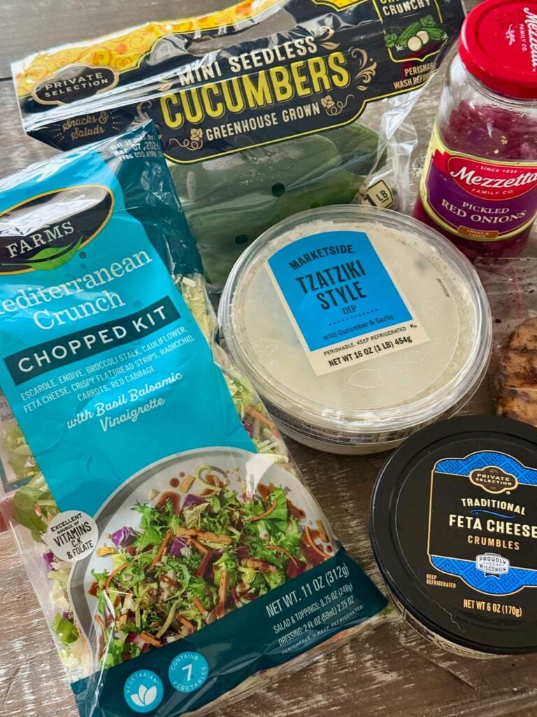 ingredients for the salad