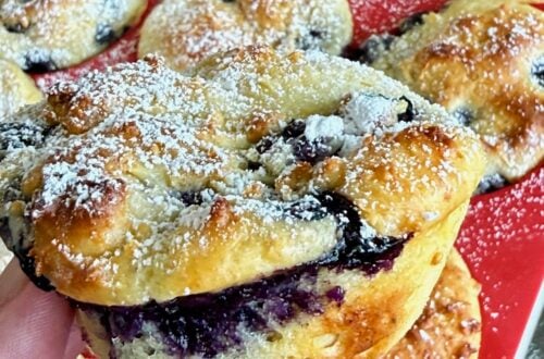 Lemon Blueberry Cottage Cheese Cakes