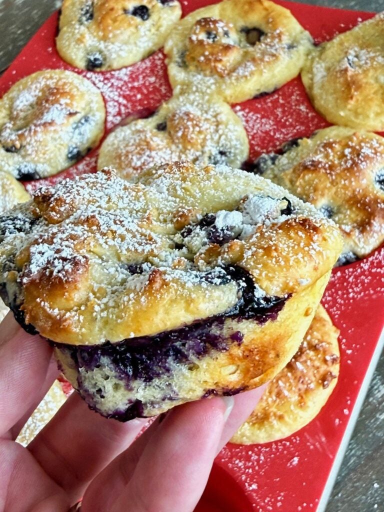 Lemon Blueberry Cottage Cheese Cakes