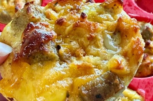 High Protein Chicken and Waffle Bites