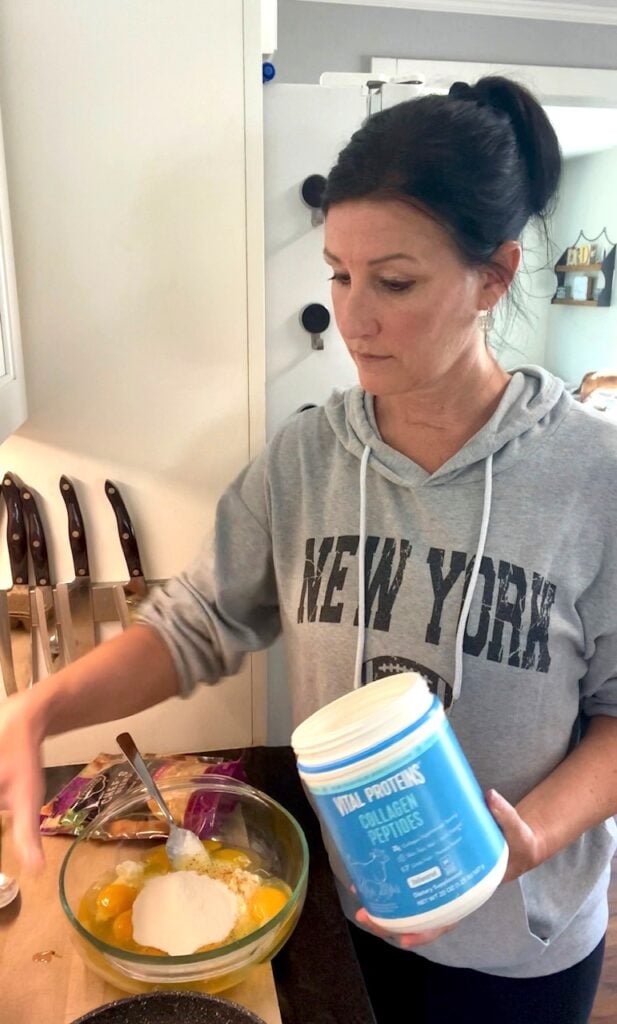 adding protein powder