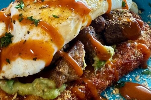 Steak and Egg Loaded Hash Browns