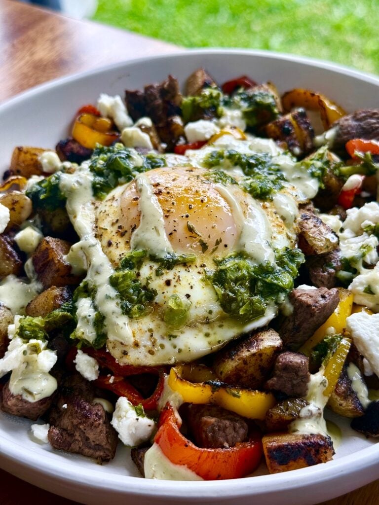 Chimichurri Steak Breakfast Bowls