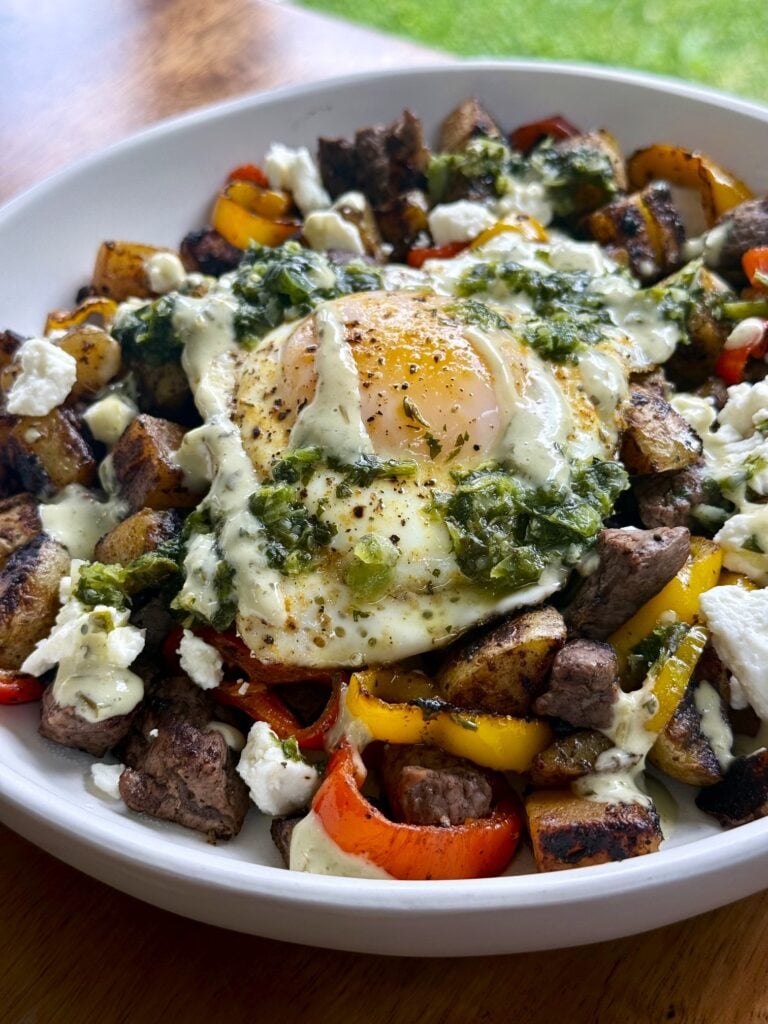 Chimichurri Steak Breakfast Bowls