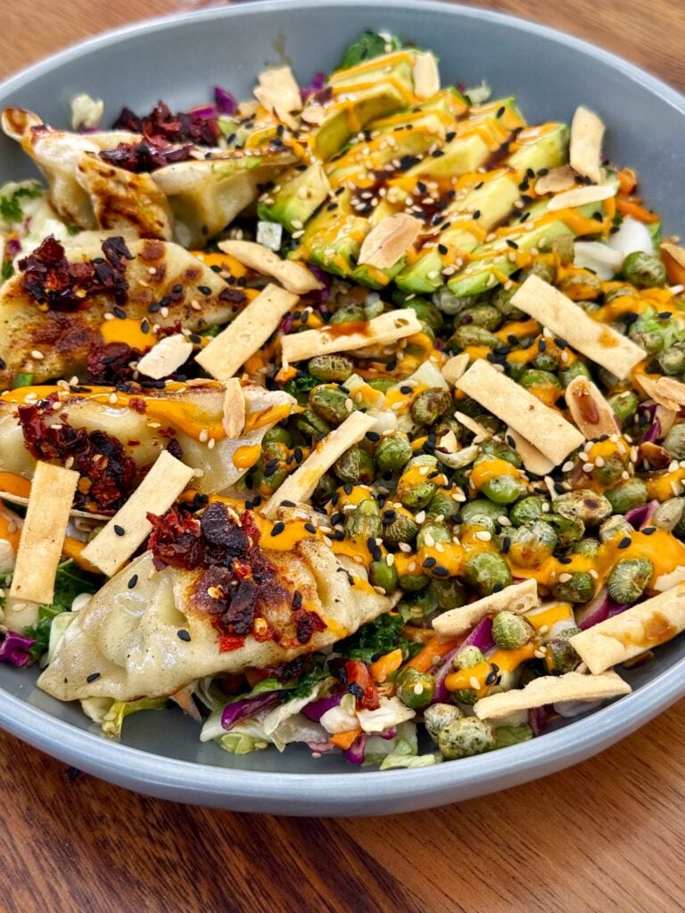 Chicken Potsticker Chili Crisp Salads