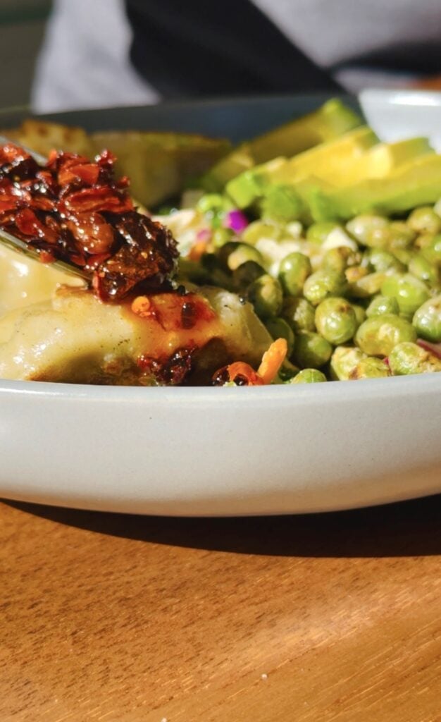 Chicken Potsticker Chili Crisp Salads