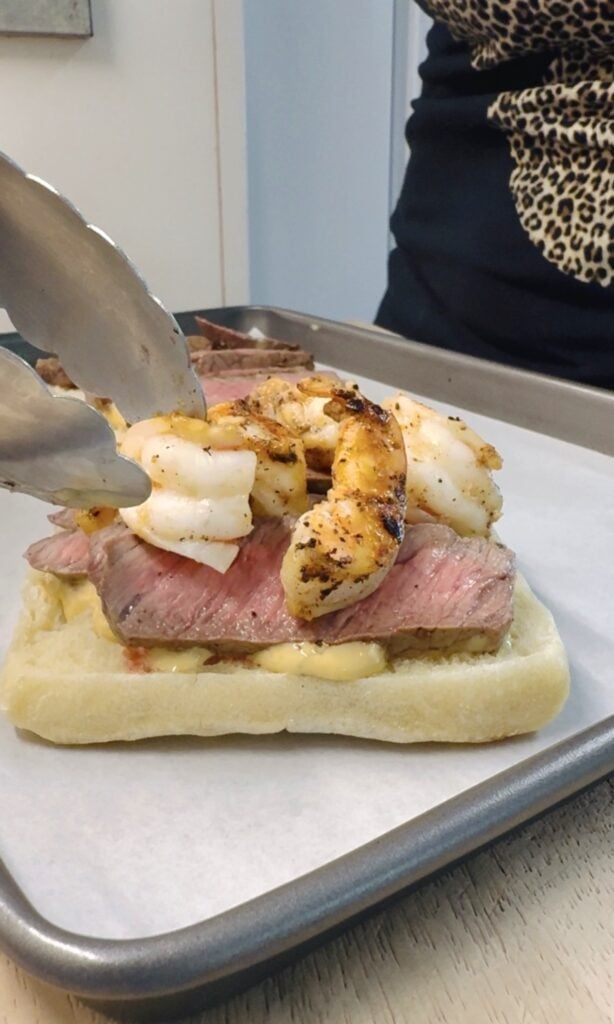 Baked Surf and Turf Sandwiches
