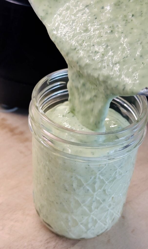Cilantro Jalapeno Cottage Cheese Dressing