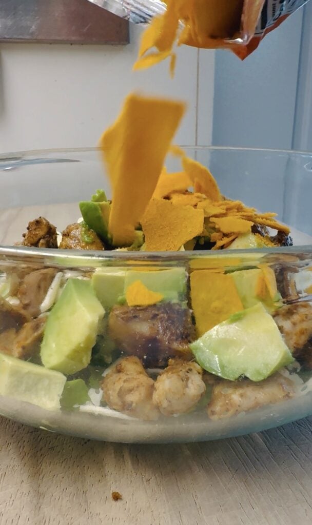 High Protein Chicken Taco Salad