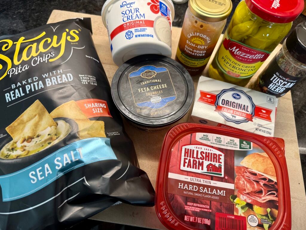 ingredients for the dip