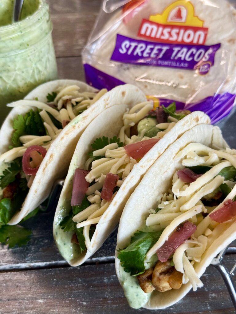 High Protein Cilantro Lime Chicken Tacos