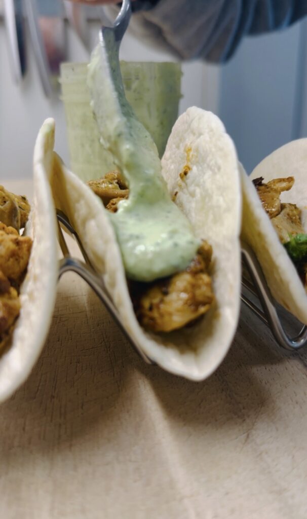 High Protein Cilantro Lime Chicken Tacos
