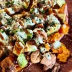 BBQ Chicken Loaded Sweet Potatoes