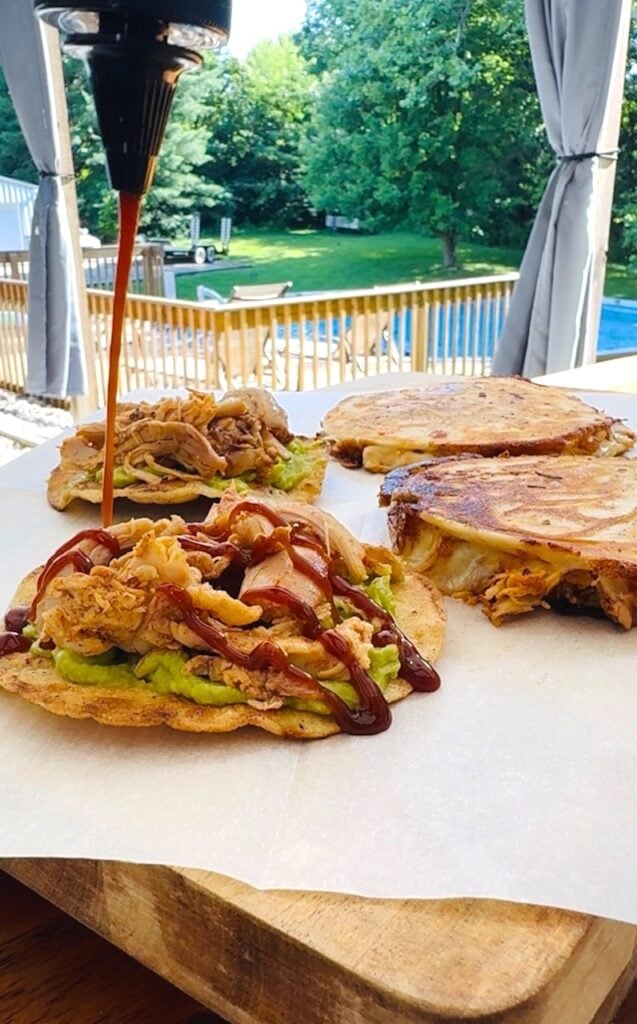 Easy BBQ Chicken Tostadas