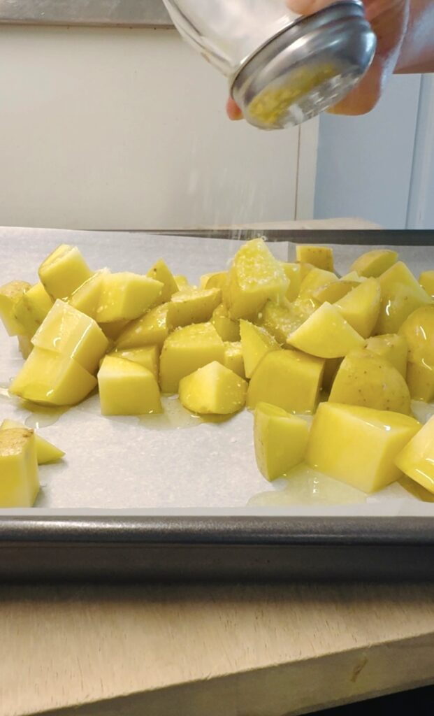 diced potatoes