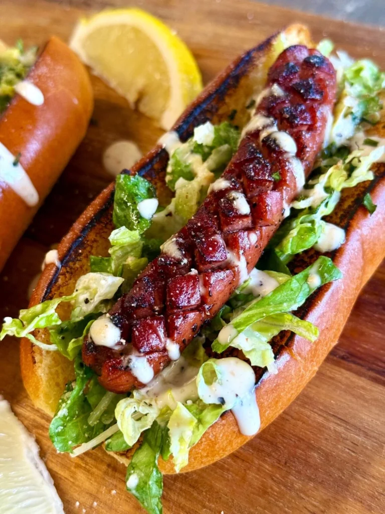 Caesar Salad Slotdogs