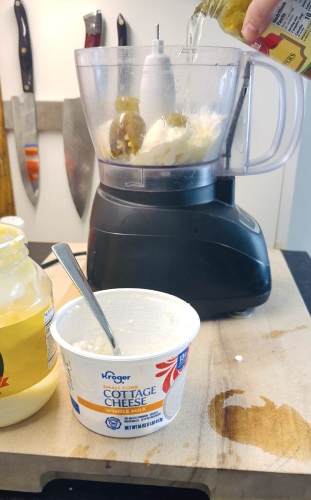 making the aioli