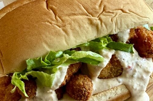Shrimp Po Boys with Cherry Pepper Aioli