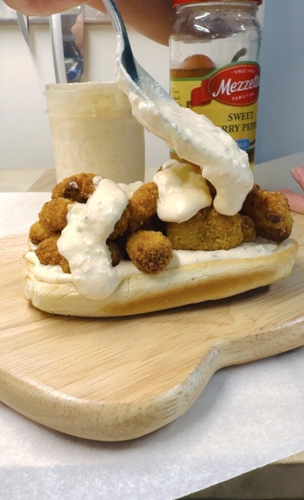 Shrimp Po Boys with Cherry Pepper Aioli