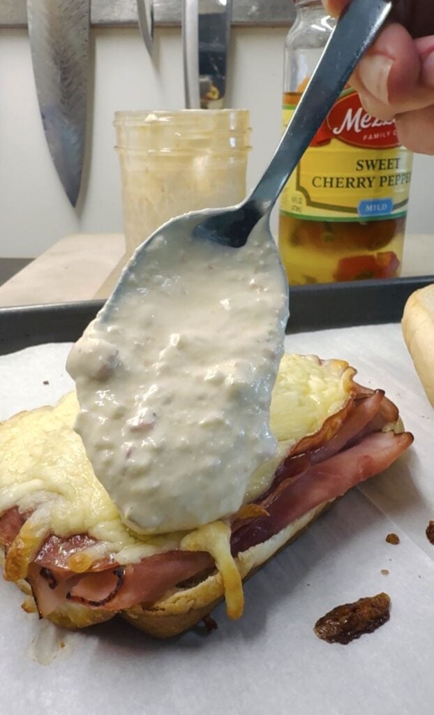 Baked Italian Subs with Cherry Pepper Aioli