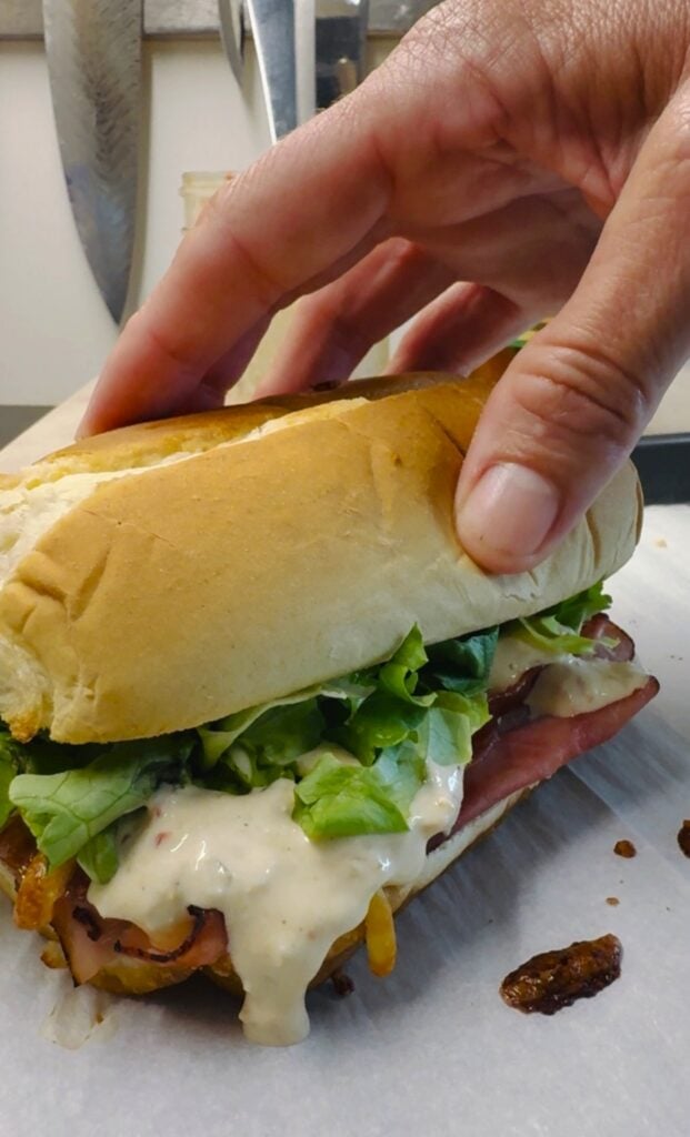 Baked Italian Subs with Cherry Pepper Aioli