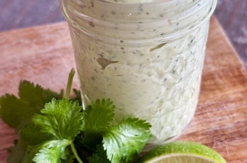 High Protein Avocado Cilantro Lime Sauce