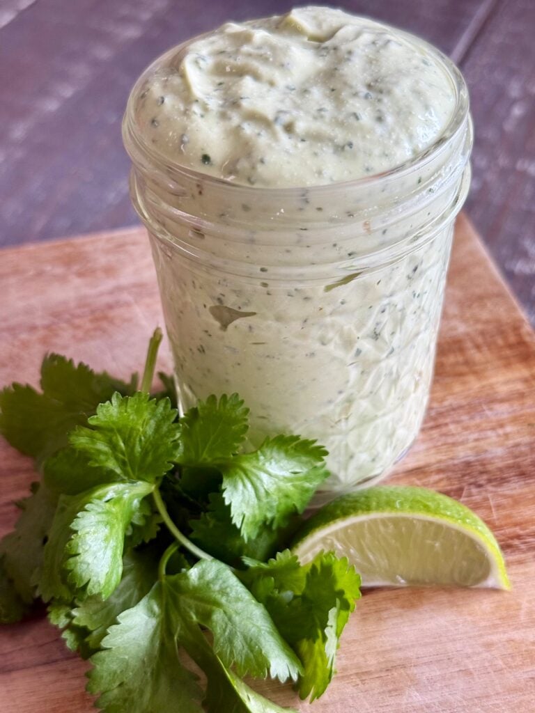 High Protein Avocado Cilantro Lime Sauce